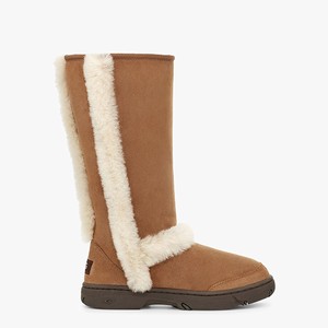 Ugg Sunburst Tall Alla Väderstövlar Dam Bruna (720916RYL)